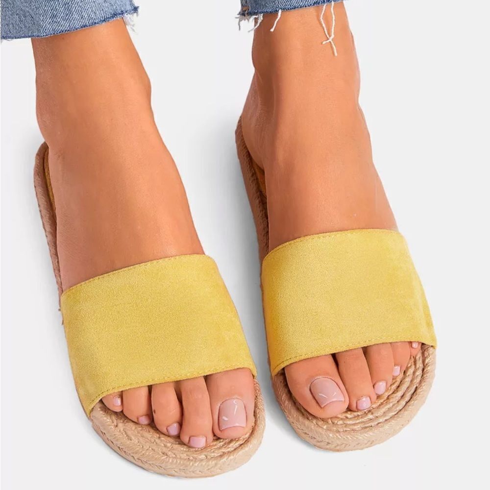 BRAND NEW BAMBOO SUPERB PLASFORM OPEN TOE SLIDES WOMEN"S SANDAL